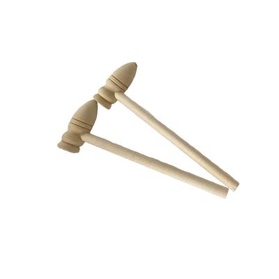 Pack of 10 Hammers Wooden Lobster Mallets Hardwood Pounder Replacement Seafood Crackers Kids Birthday Decoration Crafts