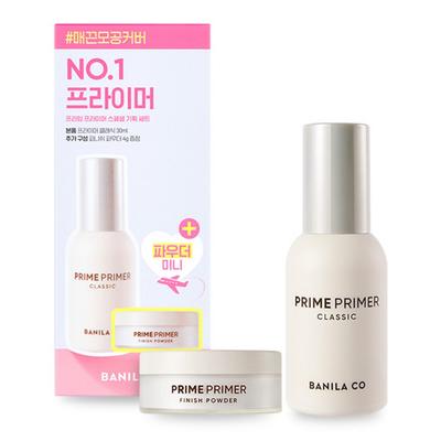 Set Banila Co Prime Primer Classic 30ml + Cipria Fissante 4g, Trasparente, 1 Pezzo