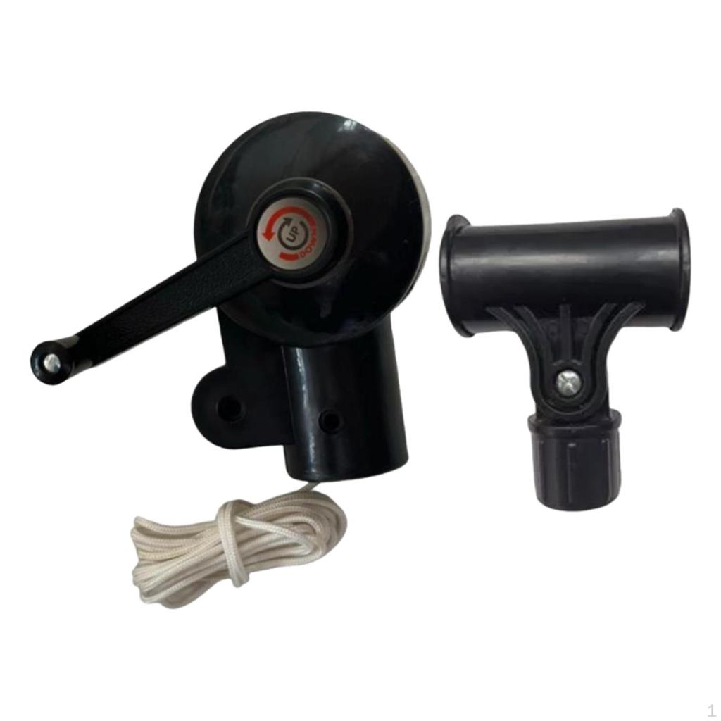Deck Umbrella Crank Handle Bracket Steering Assembly Leisure Shade Attachment for