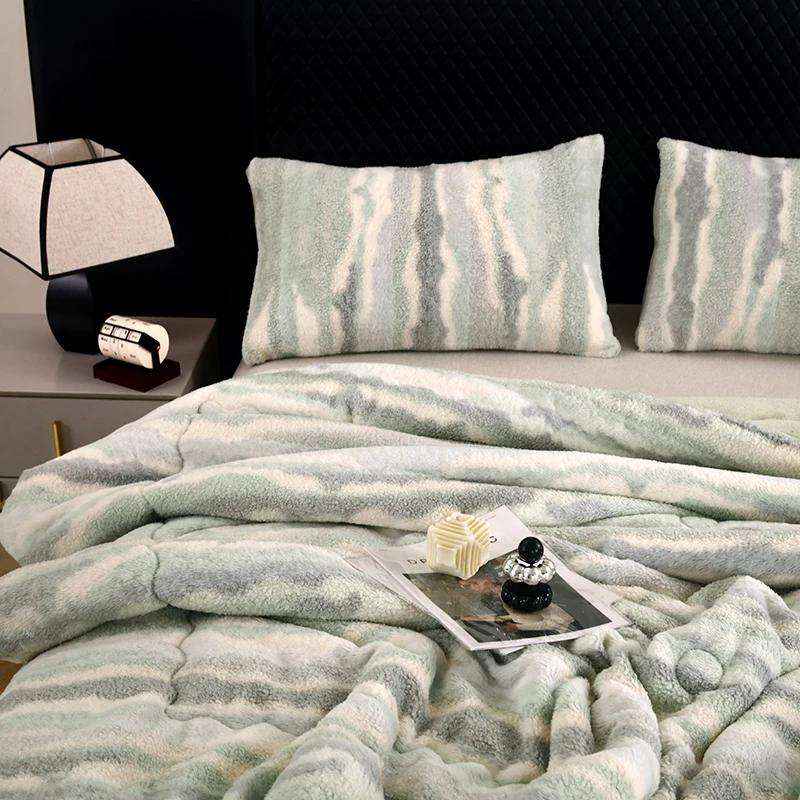 2025 New Rabbit Velvet Teddy Velvet Winter Quilt Core Quilt-Magila Sheep Curly Hair Series Warm Without Pillowcase
