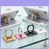 Soporte Creativo Cuadrado para Anillo de Teléfono con Anillo de Aleación de Zinc para Smartphones Universales
