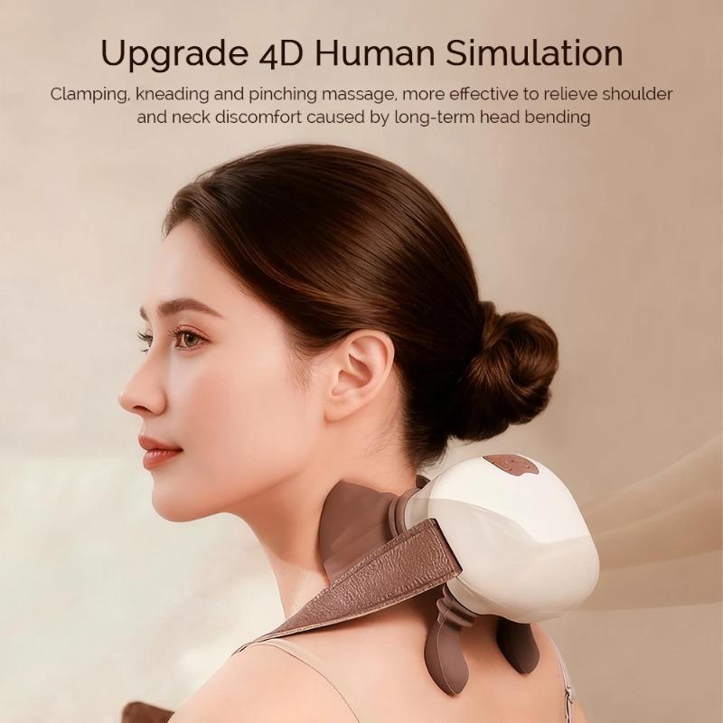 2026 New Muscle Recovery Gift Bionic Pressure Neck Massager Back and Shoulder Massager Electric Kneading Neck Deep Massage Muscle Relax