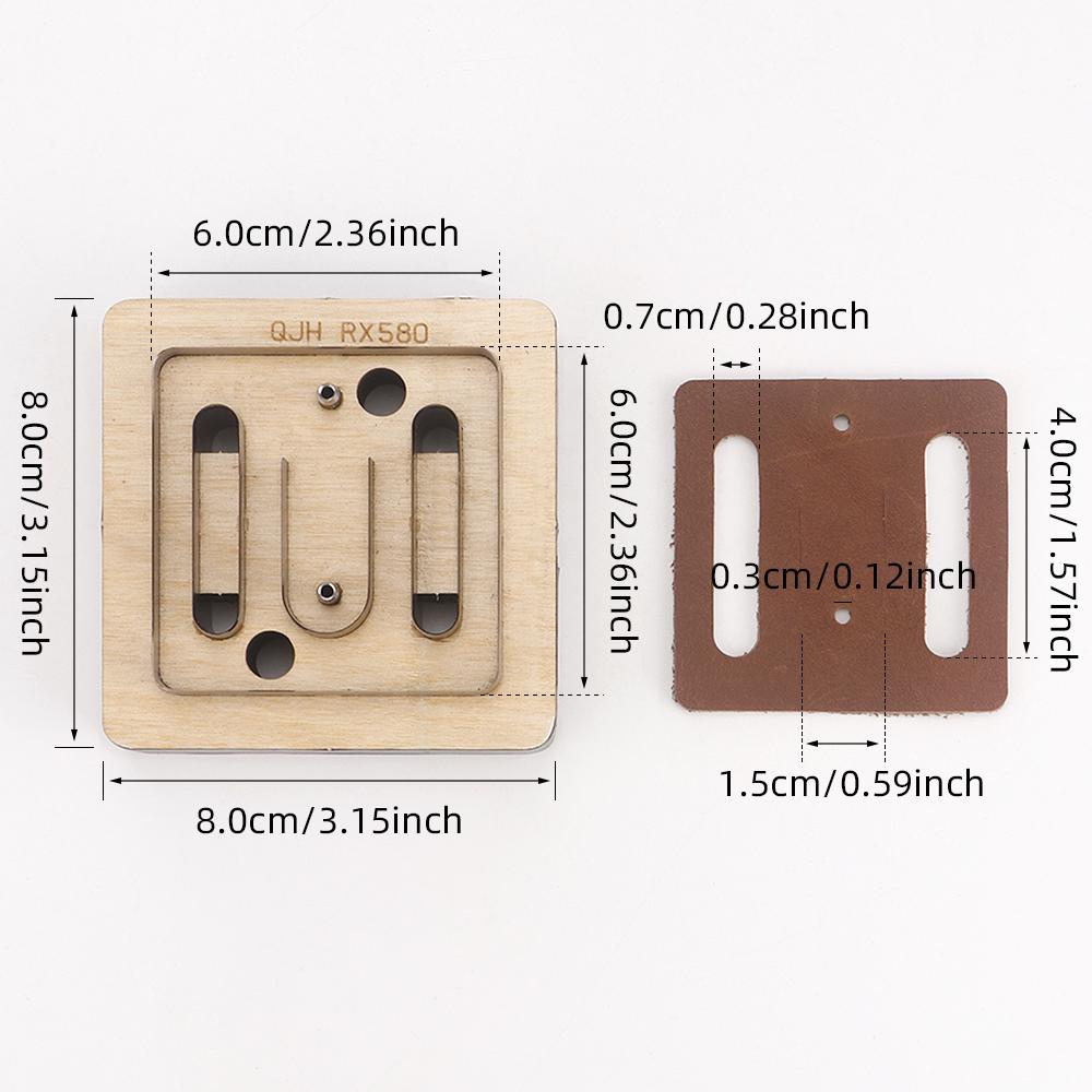 Leder-Stanzwerkzeug-1 Stück Kreativer Gürtel & Handtaschen-Schultergurt Verstellbare Schnalle Herstellungsstempel, Leder-Prägeform