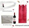 6/12/24 PCS Elegant Wine Gift Bags – Printed Non-Woven Totes with Handles for Wine Champagne Liquor Bottle Carrier for Parties