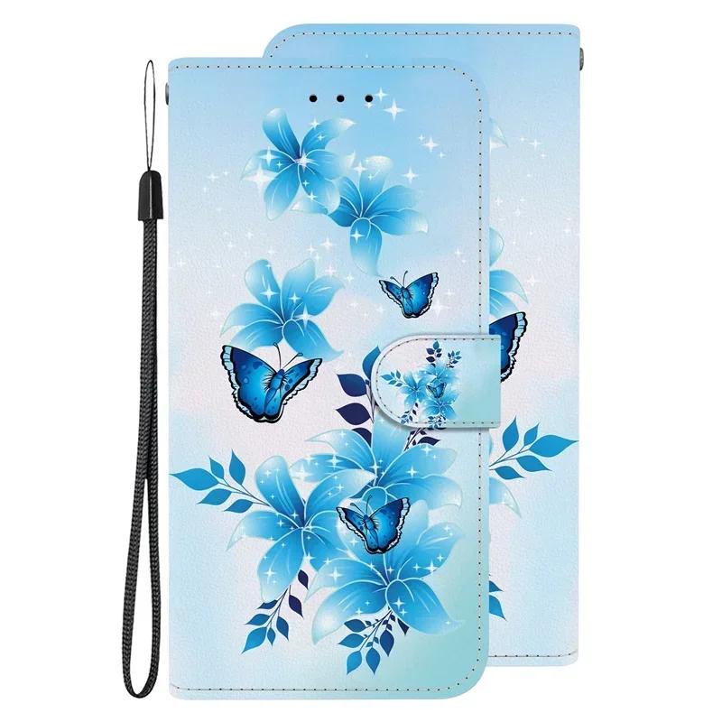 Capa A25 Hoesje voor Samsung Galaxy A25 SM-A256E Cartoon Lederen Hoesje voor Samsung Galaxy A25 A 25 Etui Telefoonhoesje Portemonnee Boekhoes