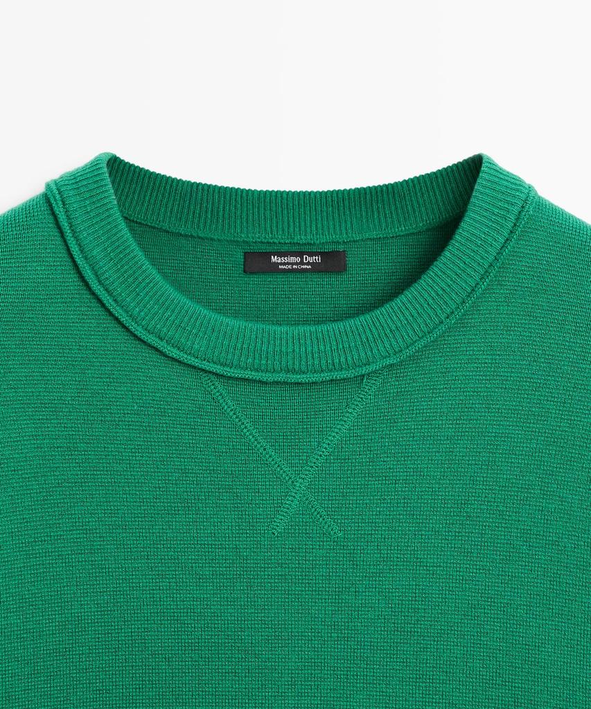 Masimodutti Cotton Blend Knit Sweater