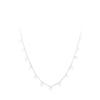 PANJBJ 925 Sterling Silver Trendy Shiny AAA Cubic Zirconia Choker Simple Zircon Necklace For Fashion Girl Gift Fine Jewelry