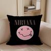 N-NirvanaS Logo Decorative Room Aesthetics Pillow Case Home Decor Bedroom Sofa Bed Couch Pillow Cover 45x45