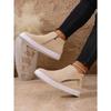 Side Zipper Platform Boots 2025 Winter New Plus Size Round Toe Ankle Boots for Women