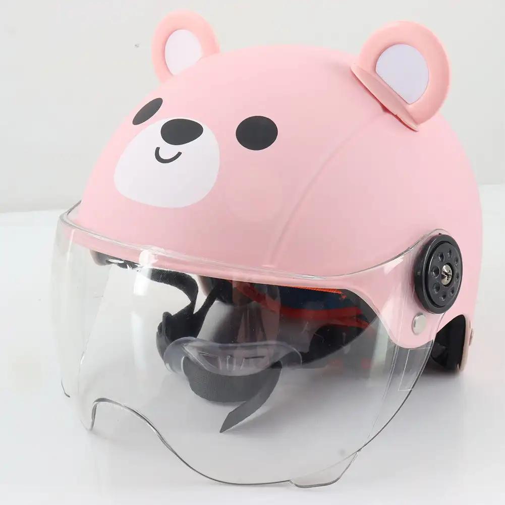 Cute Adjustable Child Riding Helmet Bike Safety Helmet for Kid Children Ultra-Light Shock Absorbing Toddler Skateboard Helmet