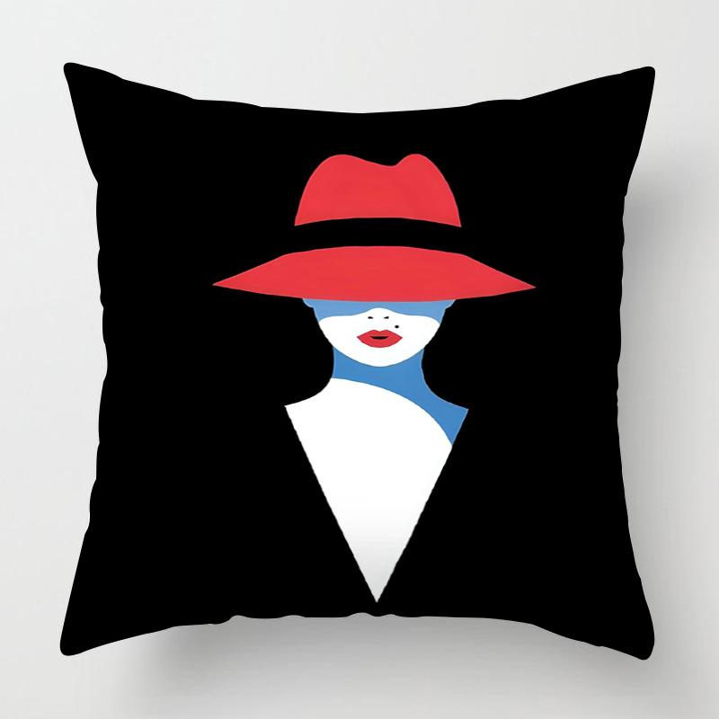 Nordycki Styl Abstrakcyjna Sztuka Figura Poszewka na Poduszkę 40x 40cm Salon Sofa Dekoracyjna Poszewka na Poduszkę Pokój Dekoracyjna Estetyka
