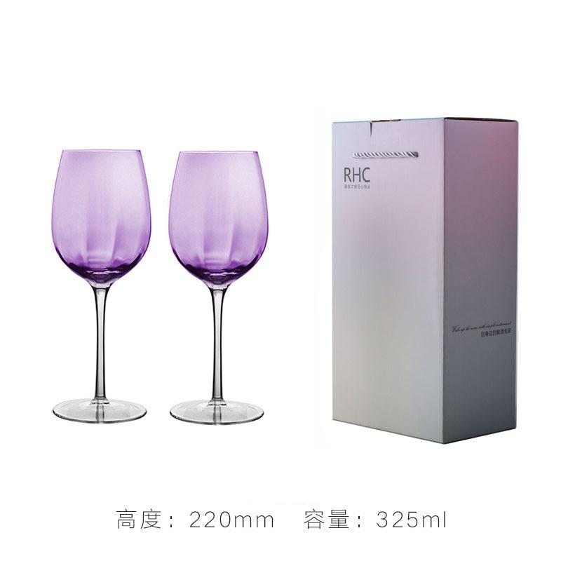 Purple Sparkling Stemless Handblown Glassware Hammered Glass Water Wine Drinkware Barware glasses