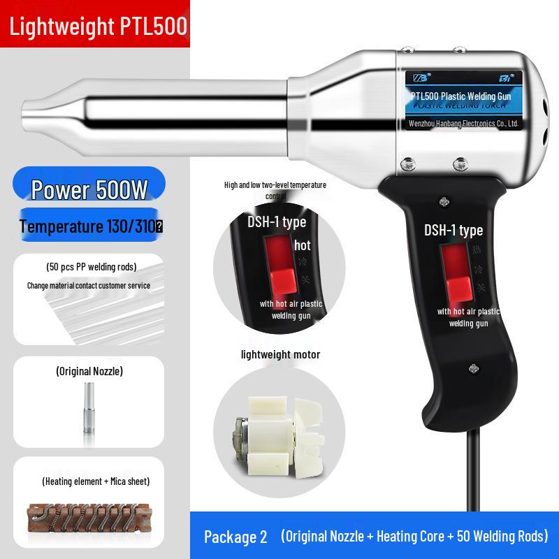 Compact Electric Plastic Welding Hot Air Gun for Bumper Repair and PP/PE Welding