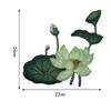 2Pcs/Set Sew On Applique Decoration Handmade DIY Chinese Style Green Big Lotus Flower Leaf Embroidered Patches For Clothing