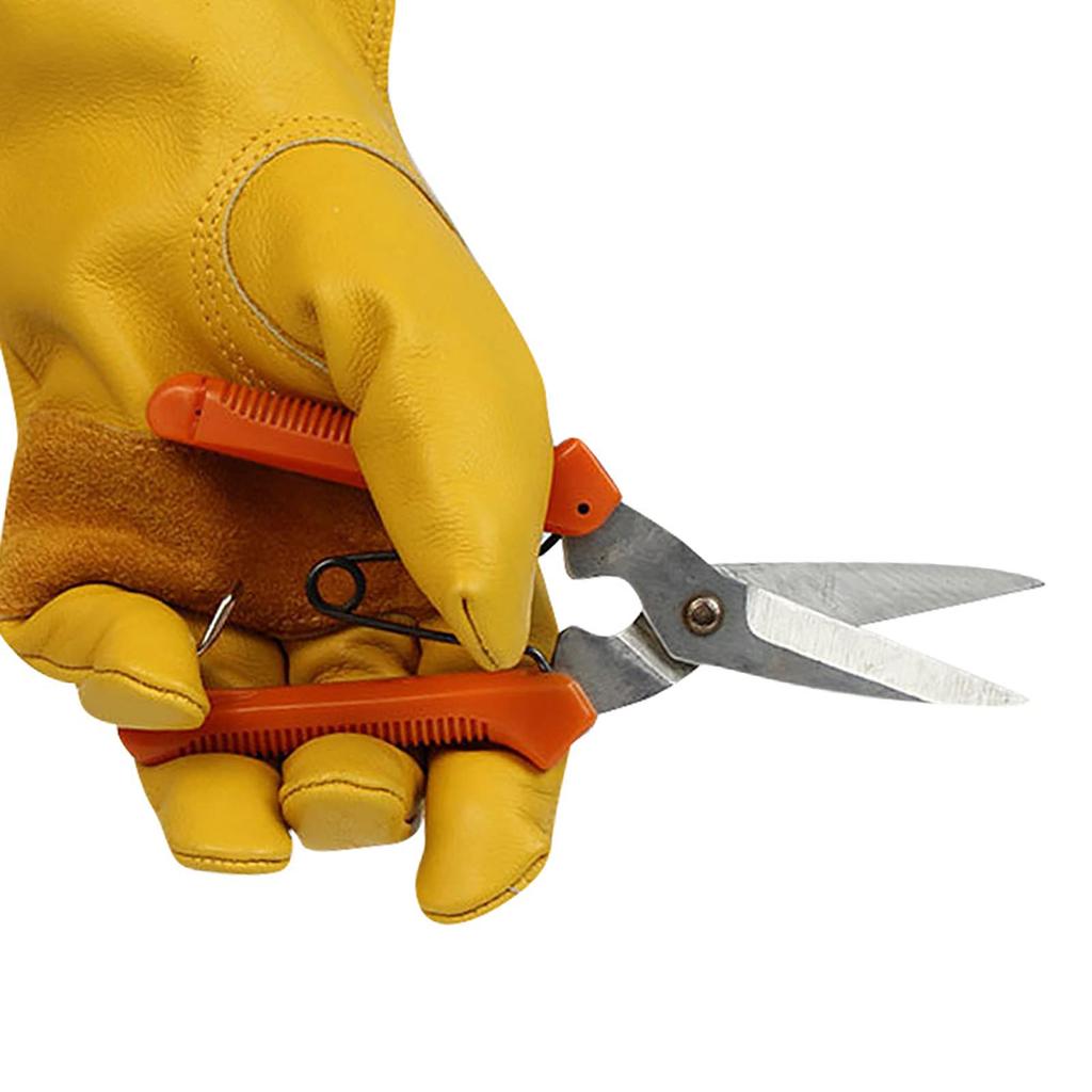 American Motorcycle Vintage Gloves Cowhide Leather Yellow Full Finger Gloves (M)