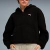 Puma Logo Fleece Short Hooded Long Sleeve Jacket Women Jackets 633983-01
