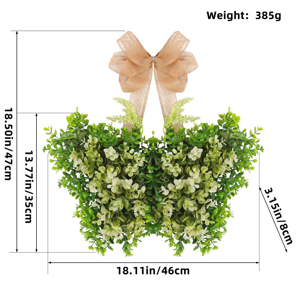 

Spring Simulated Flower Butterfly Door Hanging Mother S Day Wreath Decorative Pendant, Courtyard Door Hanging Atmosphere Arrangement V3-21 Simulation flower butterfly door hanging