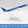 1/400 16CM B787 Airplane Model Diecast Alloy Airways Korean 787 Airplane Toy Static Model for Collection Children Kids Gift Toy