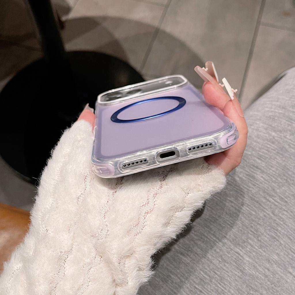 Magnetic attraction is suitable for Apple 11air mobile phone case iphone11Promax charging 11plus contrasting color wireless charging