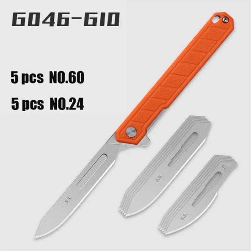 NEW The PEI/G10 Handle Folding Knife Suitable For A Variety Of Scalpel Blades Mini Portable EDC Utility Knife With NO60 Blades