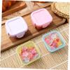 4PCS Portable Freezer Box Sealed Snack Containers with Lids Leakproof Food Storage for Travel Meal Prep and Snack Organization
