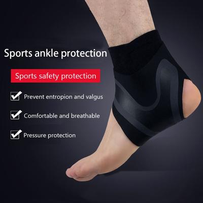Sports Ankle Compression Sleeve Adjustable Ankle Elastic Foot Bandage Protective Strap