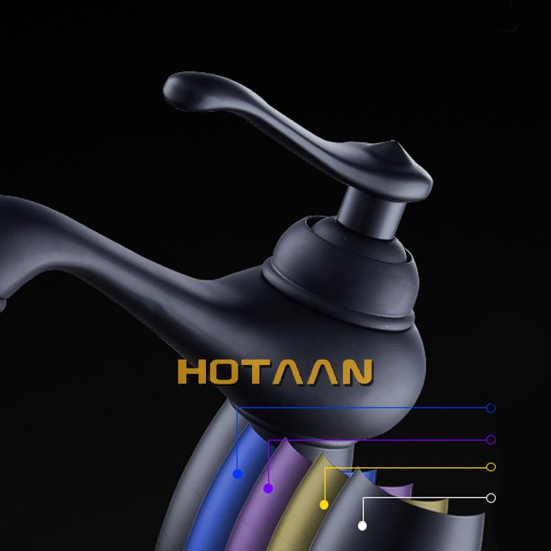 . New Arrival Bathroom Black Basin Faucet Brass Mixer Tap with Ceramic Torneiras Para Banheiro