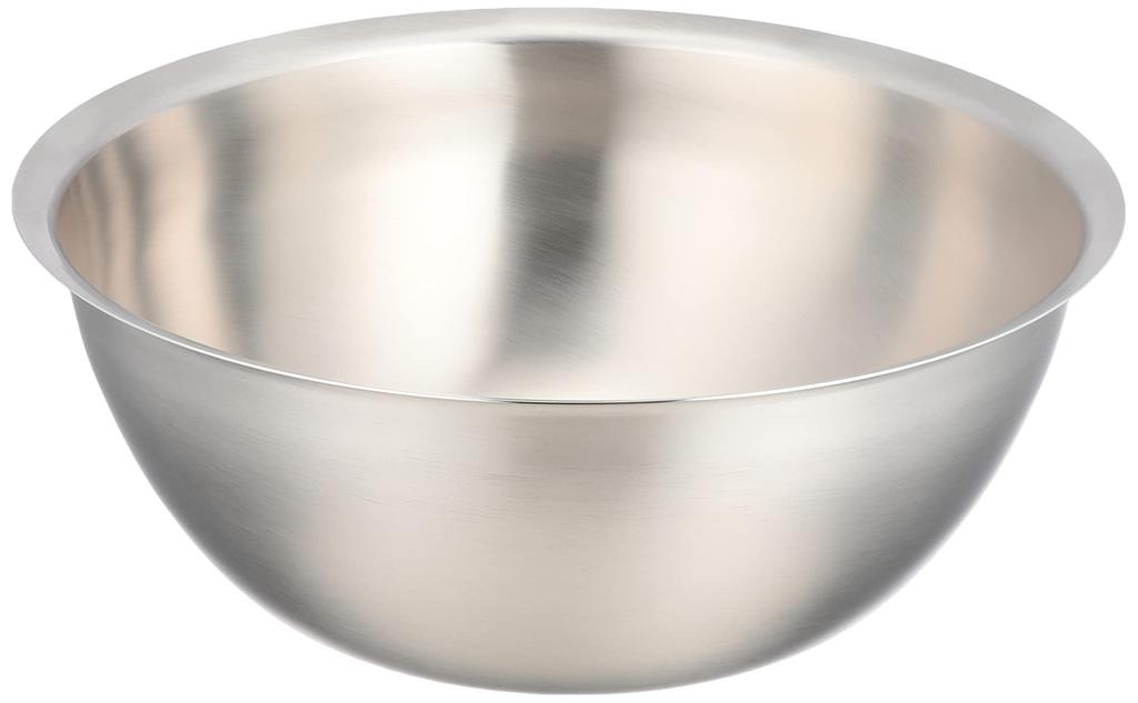La Base Tsubame-Sanjo Stainless Steel Bowl & Plate Large 2-Piece Set, Made in Japan, by Yoko Arimoto, DME-6752