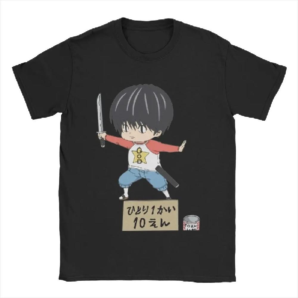 

Awesome Kotaro Lives Alone T-Shirts for Men Round Collar Pure Cotton T Shirt Anime Short Sleeve Tees Printed Tops1 XXXXXL чорний