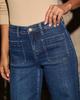 2025 Spring Women's High-Waisted Wide-Leg Retro Jeans - Slimming and Versatile Style