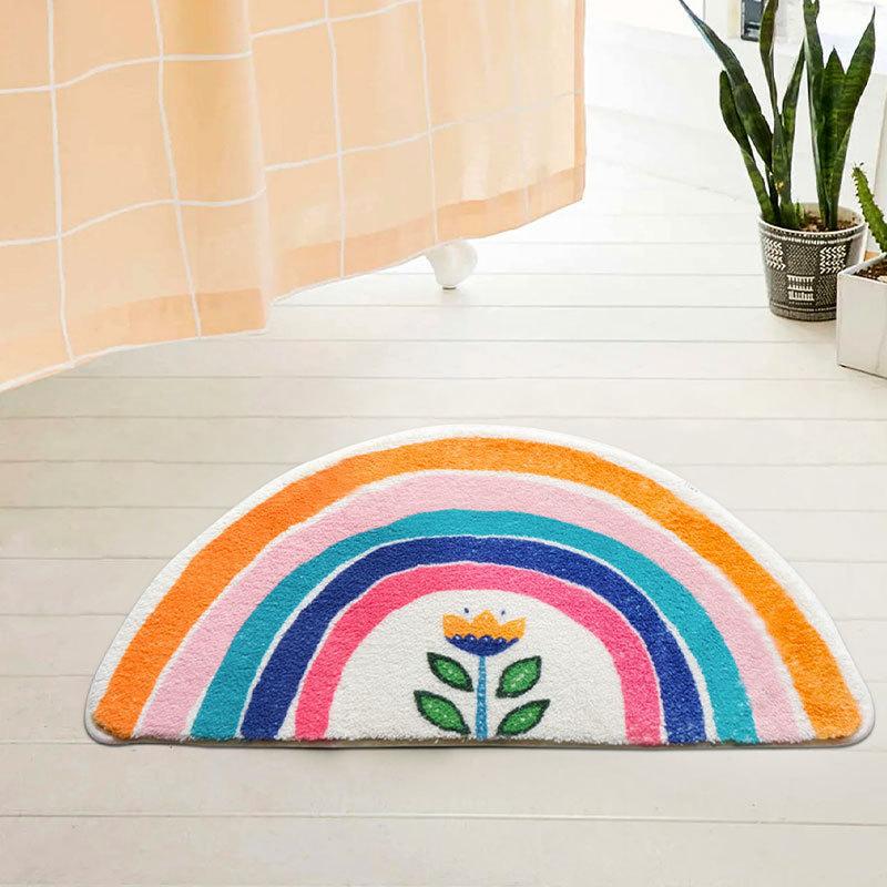 Shower Rugs Bathroom Foot Mats Bathroom Mats Foot Rugs Bedside Rugs Imitation Cashmere Hydrophobicity  Manageability