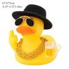 Gumový prostředníček kachna ozdoba do auta vtipný kancelářský dárek dekorace na palubní desku auta neobvyklá dekorace gumová kachnička vtipné auto doplňky