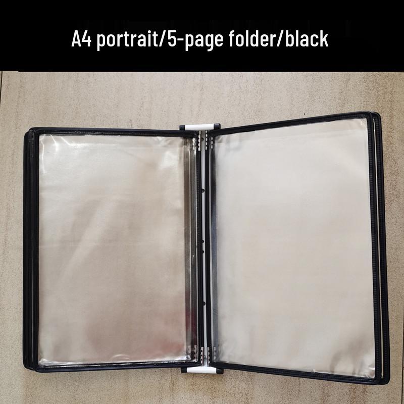A4 Wandmontierter Klapp-Aktenordner, 5-seitiger SOP-Displayständer