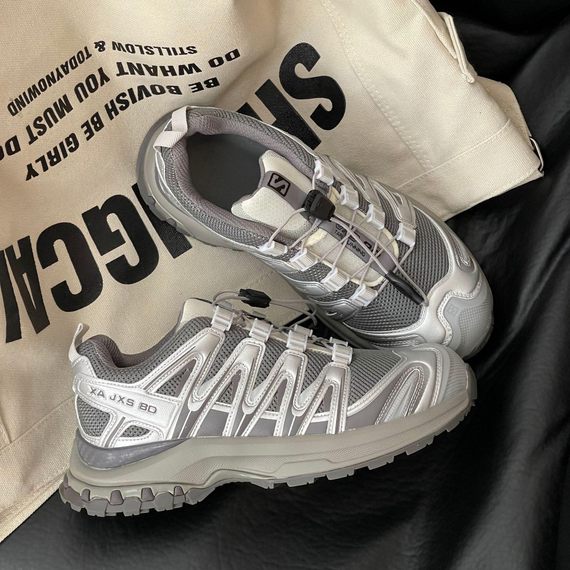 

Dad shoes casual sports platform color matching breathable commuter travel mountaineering shoes 40 серебряный серый