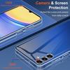 For Samsung Galaxy A05s 4G Case Flexible TPU Phone Cover with 2PCS 2.5D Arc Tempered Glass Film
