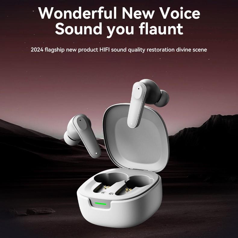 A98 High-definition Stereo Bluetooth Earphones TWS physical noise rectiondu Wireless headphones LED power display  touch control IP5X Waterproof