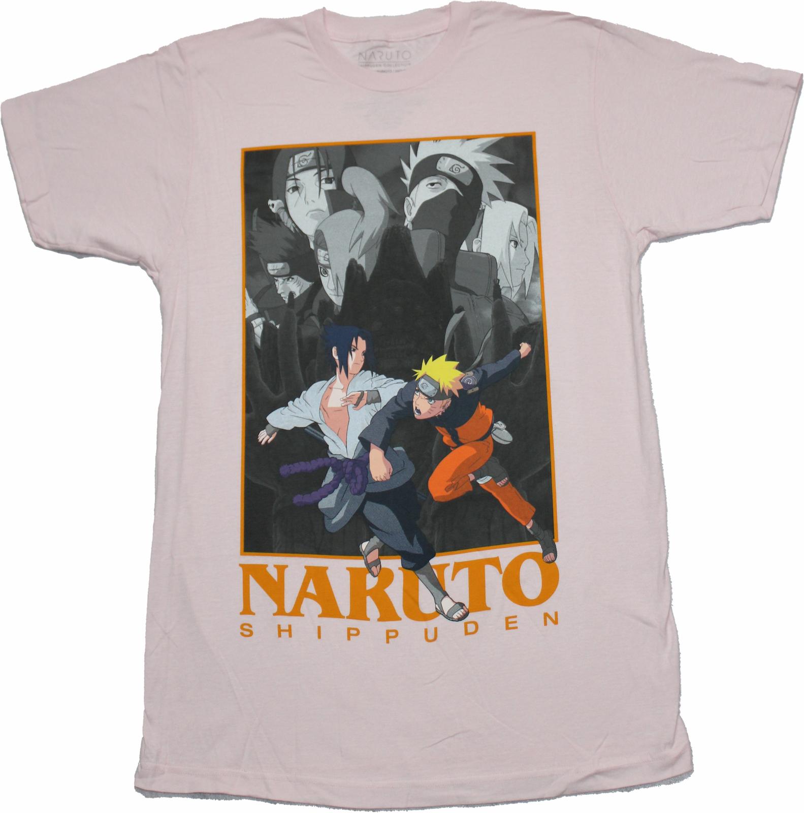 Naruto Shippuden New Adult T-Shirt - Naruto Kakashi Action Scene Box M
