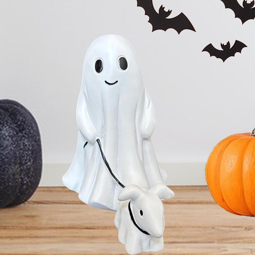 Halloween Laufhund Statue Ornament Süßes Geschenk Harz Skulptur Gruselige Figur für Regal Garten