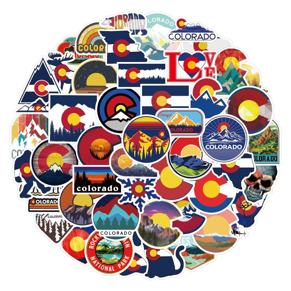 10/50pcs Colorado Stickers graffiti Stickers for DIY Luggage Laptop Skateboard Motorcycle Bicycle Stickers 10pcs