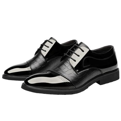 2025 Neue Lederschuhe Herrenkleid Business Britischer Stil Herrenschuhe Trauzeuge Hochzeit Derby Schuhe Kleid Pendler Trend