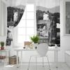 Farm Animal Horse Black And White New Simple Curtains Home Decoration Curtains Modern Home Supplies
