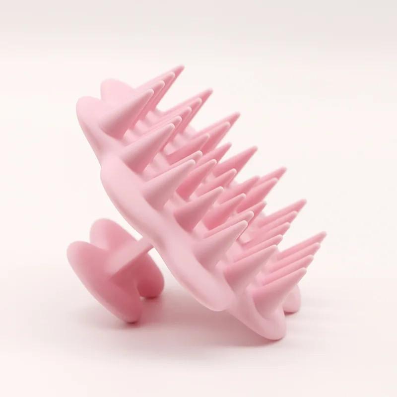 Silicone Shampoo Brush Head Scalp Massage Comb Clean The Scalp Thoroughly Body Bath Brush Salon Hairdressing Tool