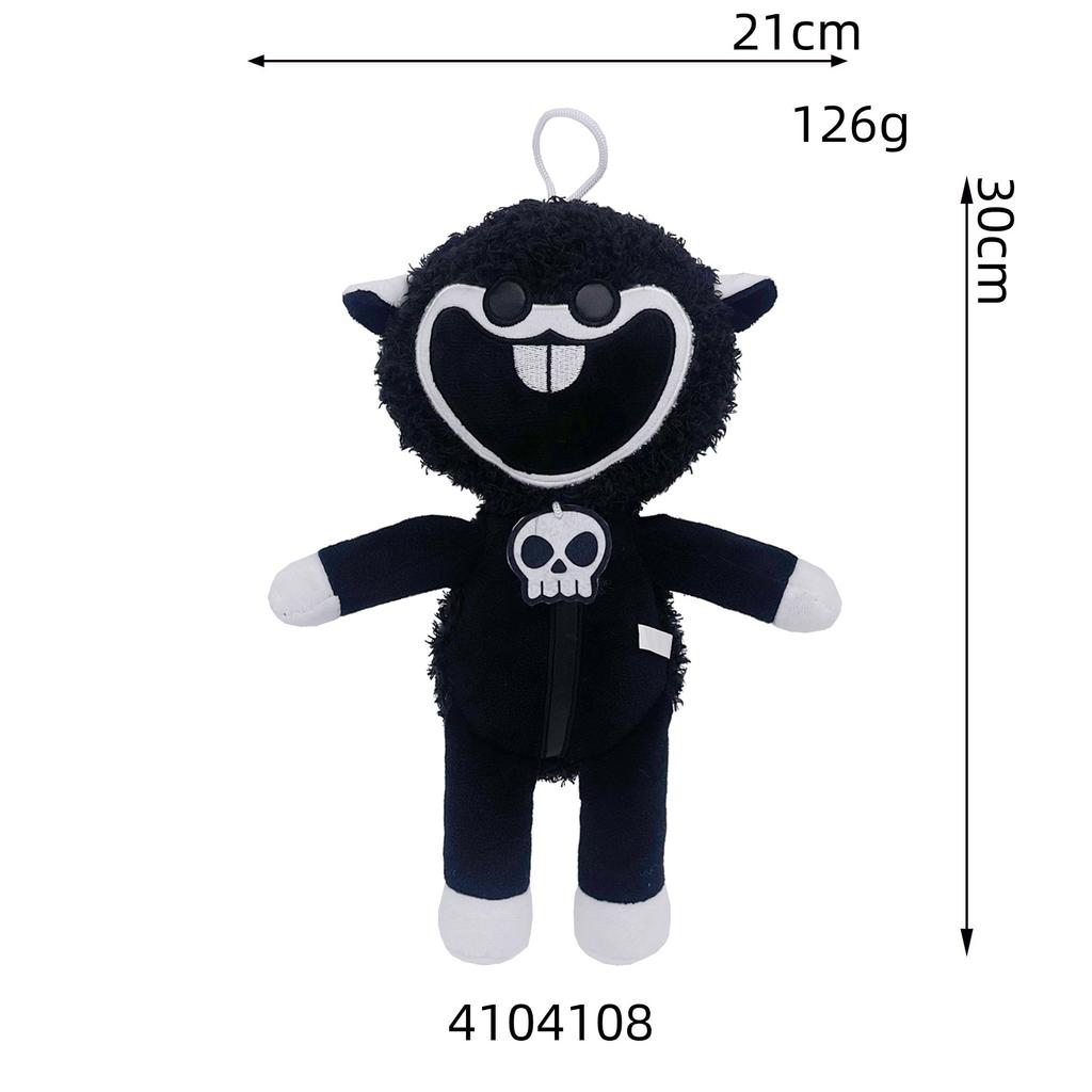 Nightmare Critters Poppy Playtime Plush Keychain Cute Sheep Plush Toy Horror Game Character Bag Pendant