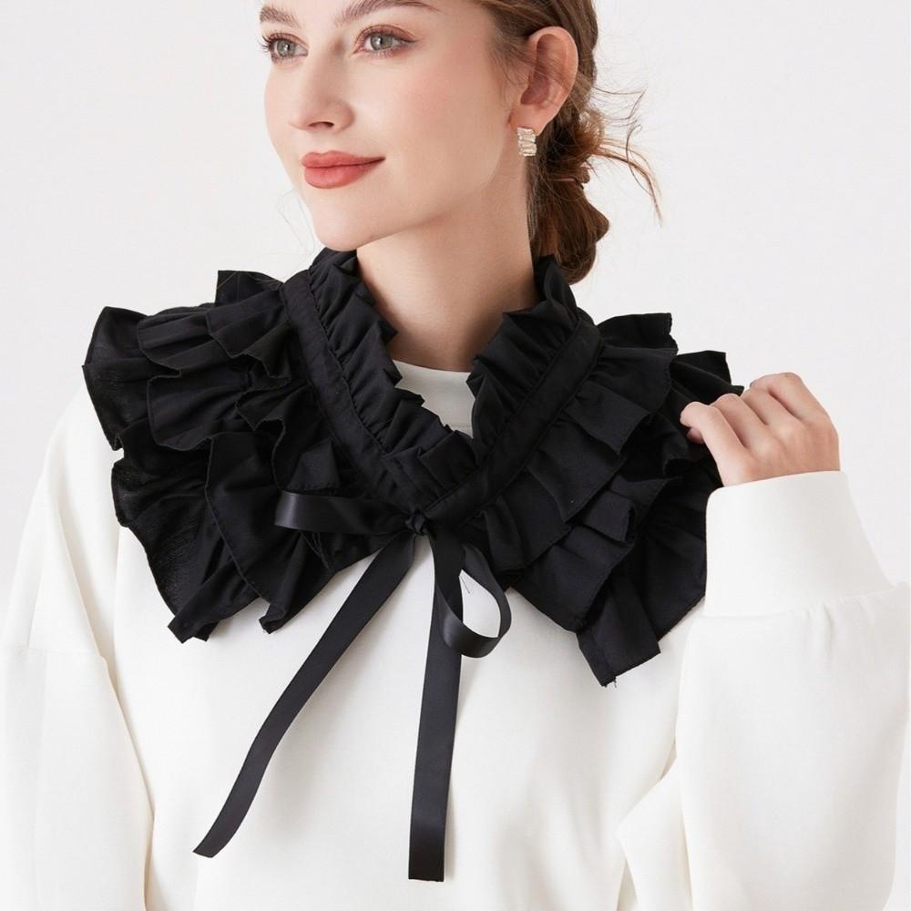 Cloth Decoration Detachable Collar Multi-layer Frilled Neckpiece Fashion False Collar Women
