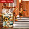 Thanksgiving Pumpkin Autumn Mason Jar Garden Flag 1-28X40 Inch Outdoor Garden Flag Double-Sided Home Decoration Courtyard Decoration Outdoor Decoratio