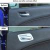 Interior Door Handle Bowl Decor Trim Cover Bezels for Dodge Charger 2011+ White