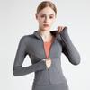 Women‘s Tights Sports Clothes Tracksuits Work Out Fitness Jacket Zipper Long Sleeve Coat Running GYM Yoga Tops