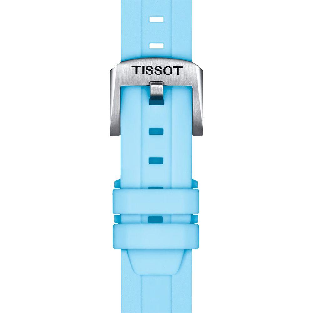 [Tissot] Light Blue Rubber Strap Lug 18 MM T852.047.450