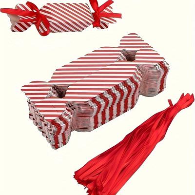 90 buc Ambalaj de petrecere-cutie cadou elegantă cu fundă, potrivită pentru Crăciun-folosit pentru decorațiuni de sărbători, cadouri de petrecere, ambalaj cadou