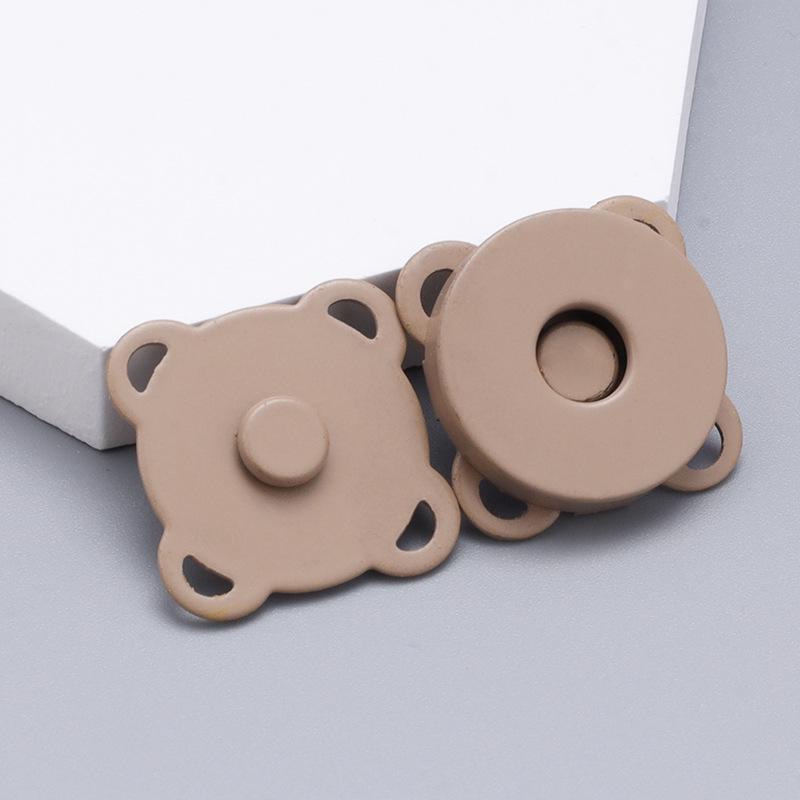 Plum Blossom Magnetic Snap Fasteners: Invisible, Colorful Male-Female Buckles for Bags & Clothes